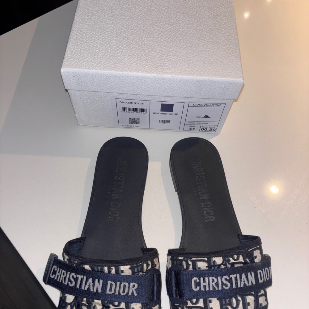 Dior Deep Blue Logo Slides